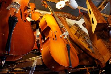 cellos and violins