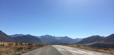 The road through Arthurs Pass, New Zealand