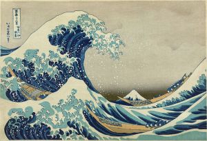 Japanese wave painting
