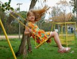 girl on swing